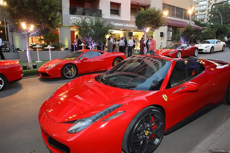 Ferrari Showroom Opening in Verdun